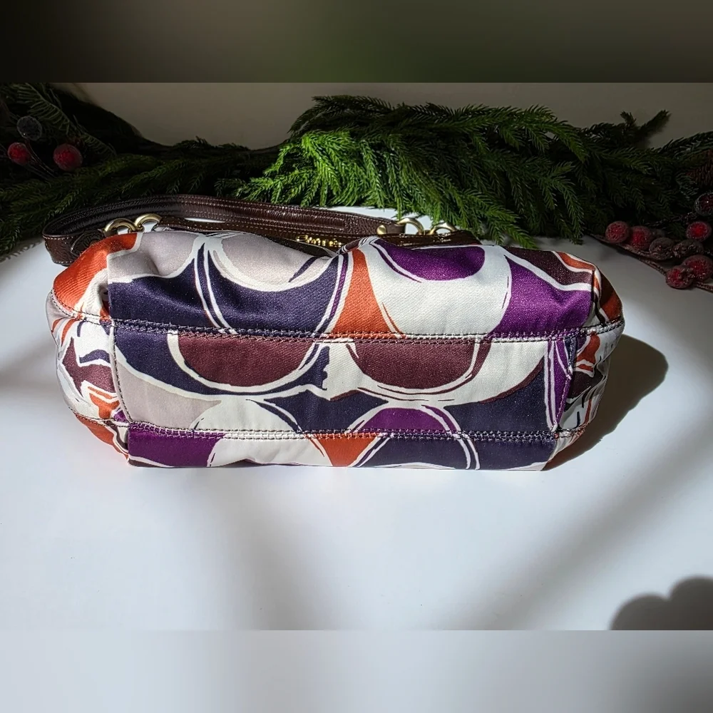 Coach Ashley Scarf Print Hippie Shoulder/Crossbody - Multicolor Logo Sateen - Picture 11 of 13